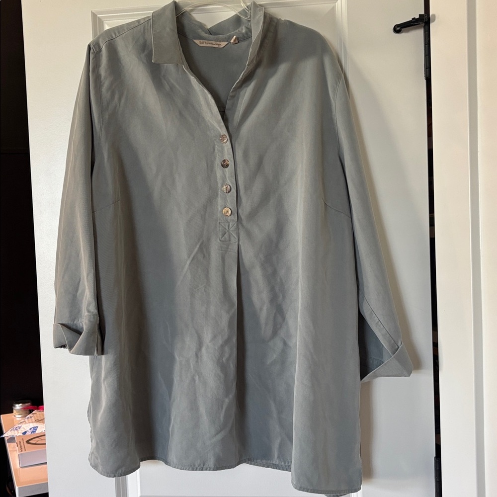 Soft Surroundings Light Greenish GrayWomen's Tunic